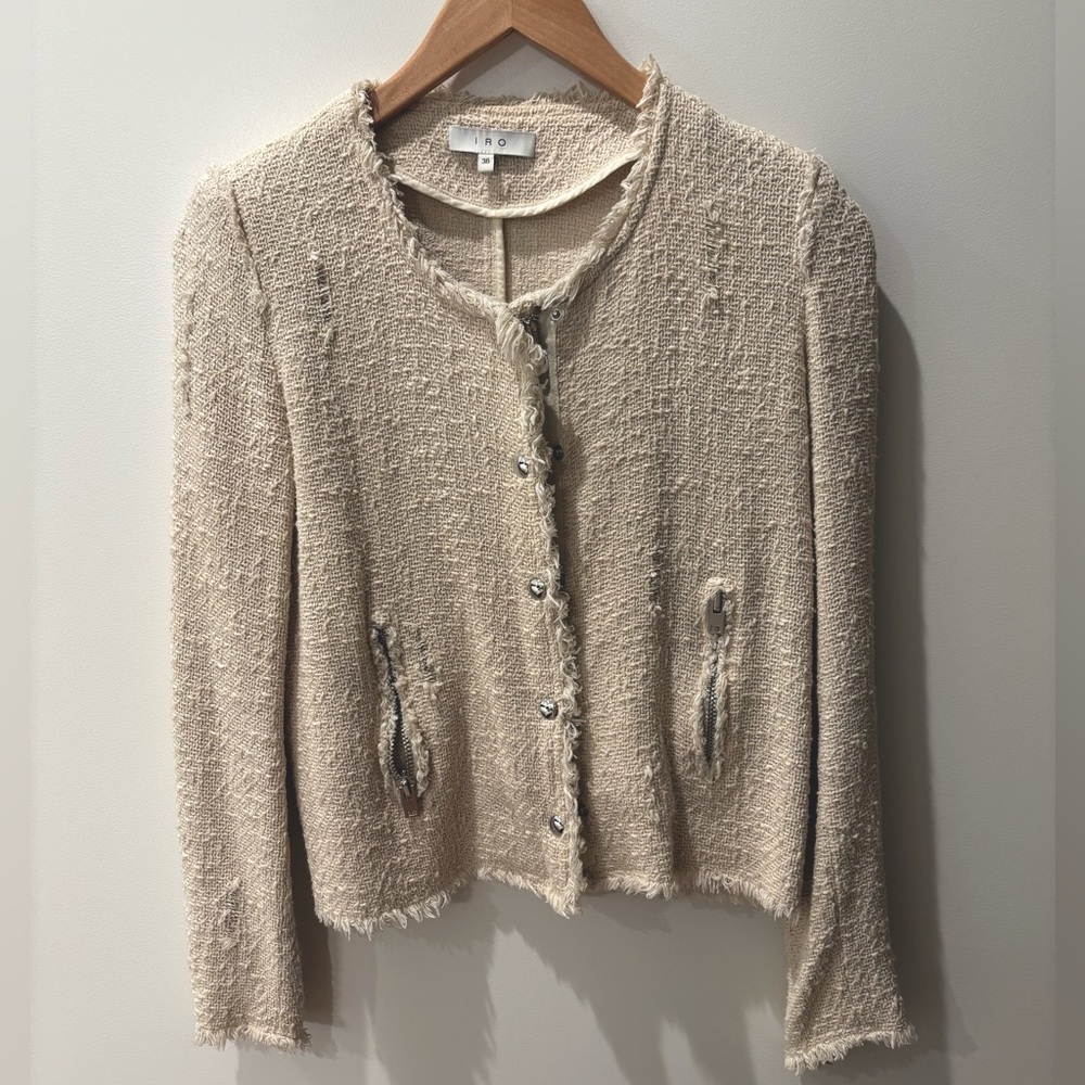 IRO Agnette Cream Jacket Size FR 36